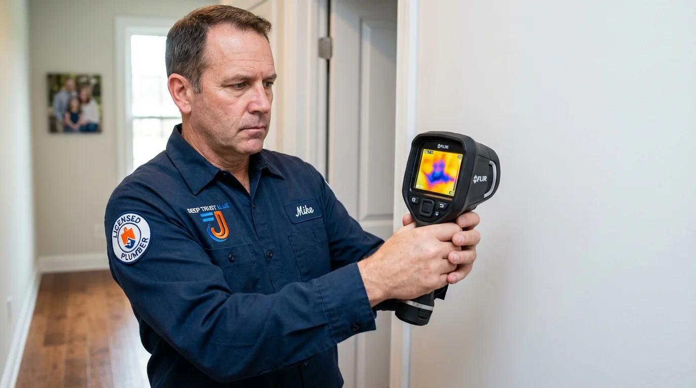 Thermal imaging leak detection by Johns Plumbing LLC in Turner